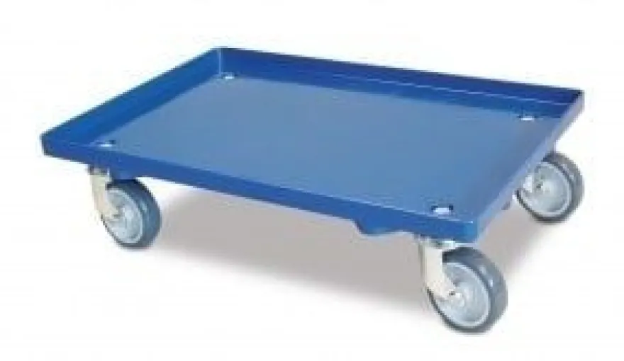 Transportroller geschlossene Deckfläche blau