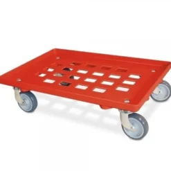 Transportroller vergitterte Deckfläche rot