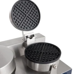Waffeleisen rund, doppelt