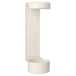 Wandhalter 19 cm x 6 cm x 9,5 cm weiss für Drückspender zum Kleben