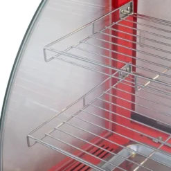 Warmhaltevitrine / Snackwärmer 660 mm, bis 85 °C, mit Beleuchtung