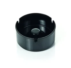WAS Germany Aschenbecher aus Melamin - Durchmesser 10cm - schwarz