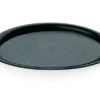 WAS Germany Cafe- Tablett oval aus Polypropylen schwarz, 26,5 cm x 19 cm