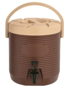 WAS Germany Getränke-Thermobehälter, rund, braun - 17 Liter