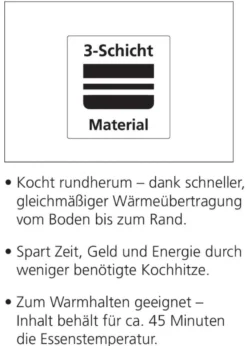 Wok-Pfanne Trigon mit DIAMAS PRO Antihaft-Beschichtung, 36cm, ca. 7,00 l Liter