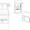 Wärmeschrank ECO 16x6 mit Schiebetüren und Aufkantung