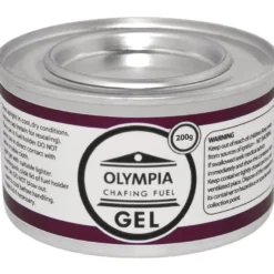 2x Olympia Chafing Dish 1/1 GN, Edelstahl, "Milan" mit 72 Brennpasten